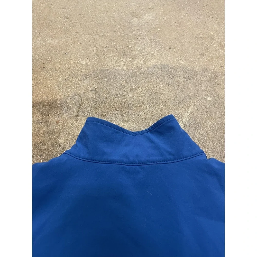 The North‎ Face Jacket Mens Medium Blue Fleece Softshell Full Zip Hiking Trail